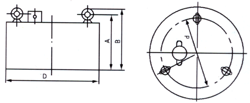 RCDB干式電磁除鐵器外形尺寸圖